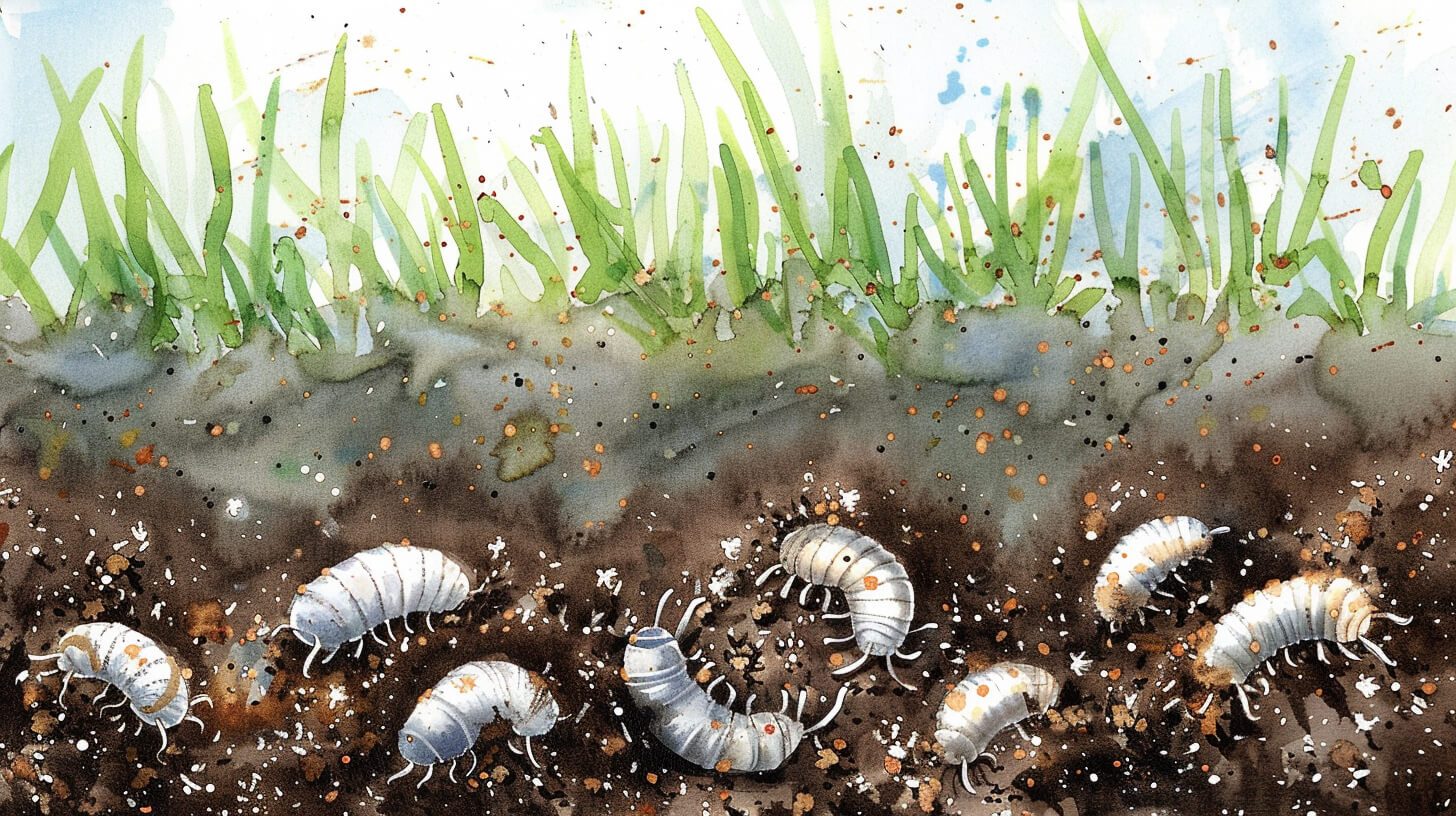 Engerlingen in de bodem onder je gazon