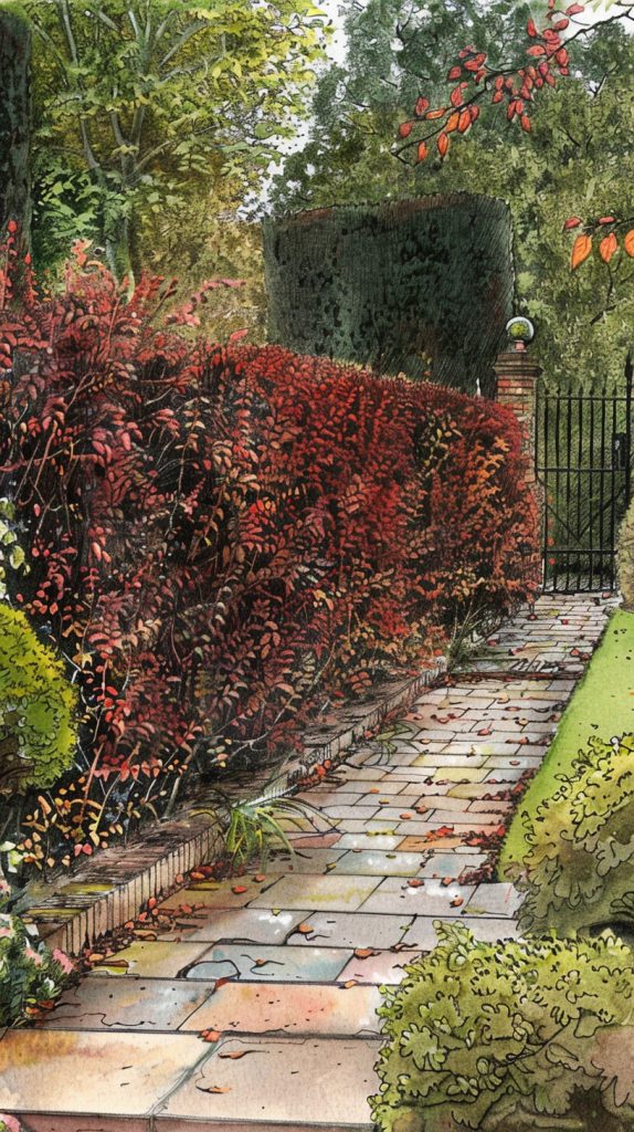 Een Berberishaag in een Nederlandse tuin